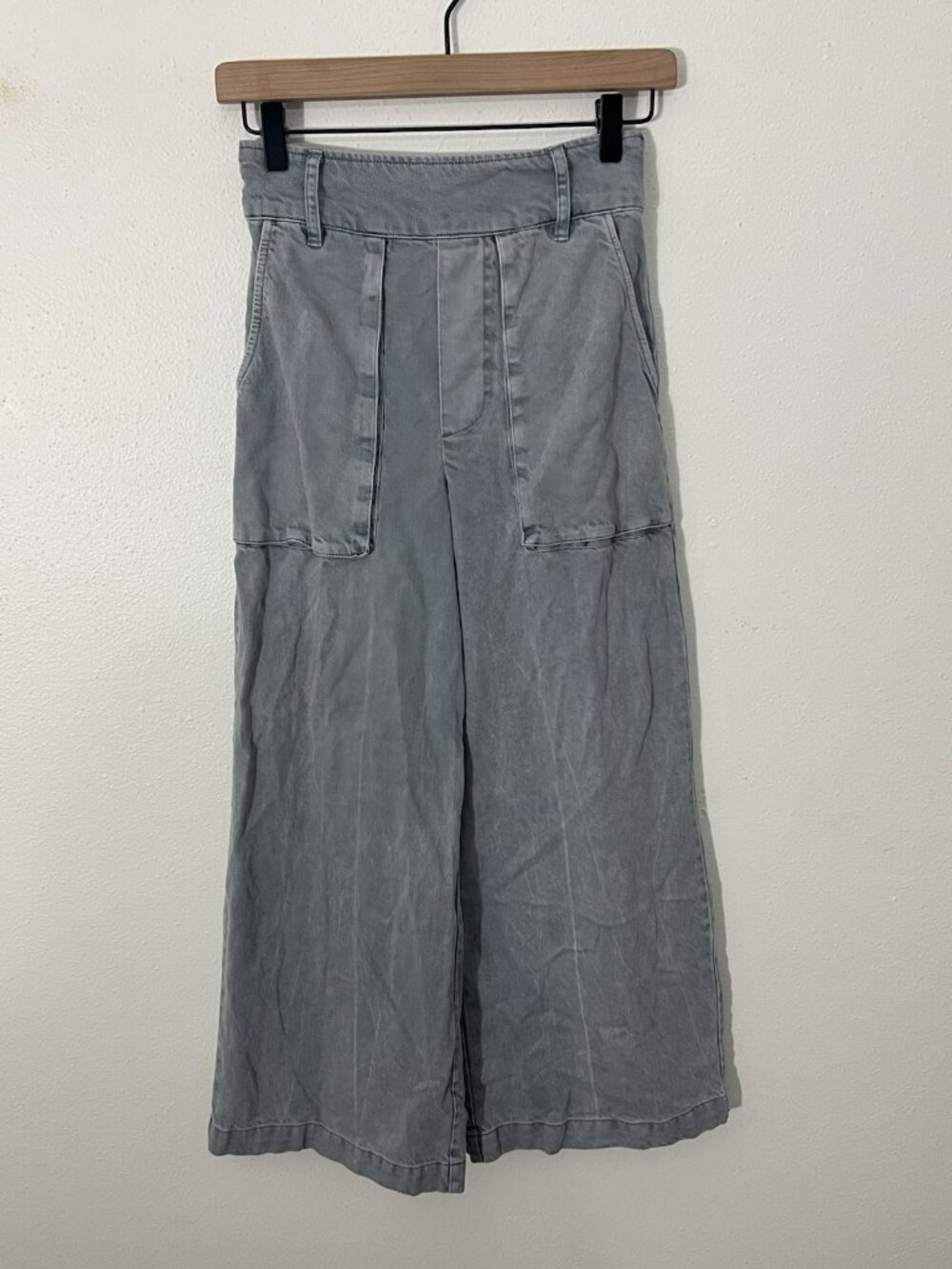 YFB Young Fabulous And Broke Sadie Gray Wide Leg Pull On Pants Size XS